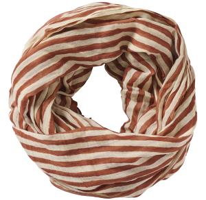 IB Laursen Halstuch Baumwolle kupfer Streifen